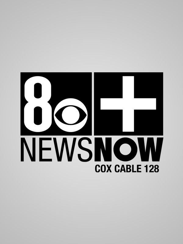 8 News Now primary logo lockup with Cox Cable 128 tag