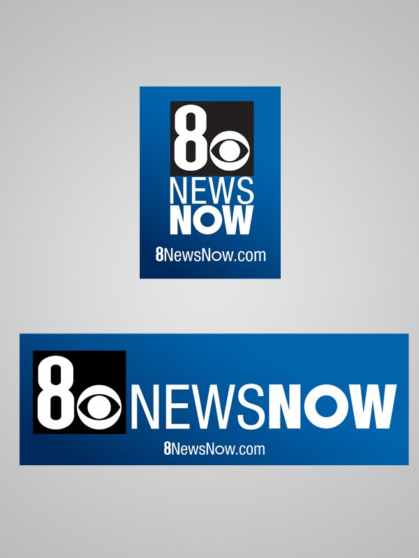 8 News Now logo lockup variations, alternate crop