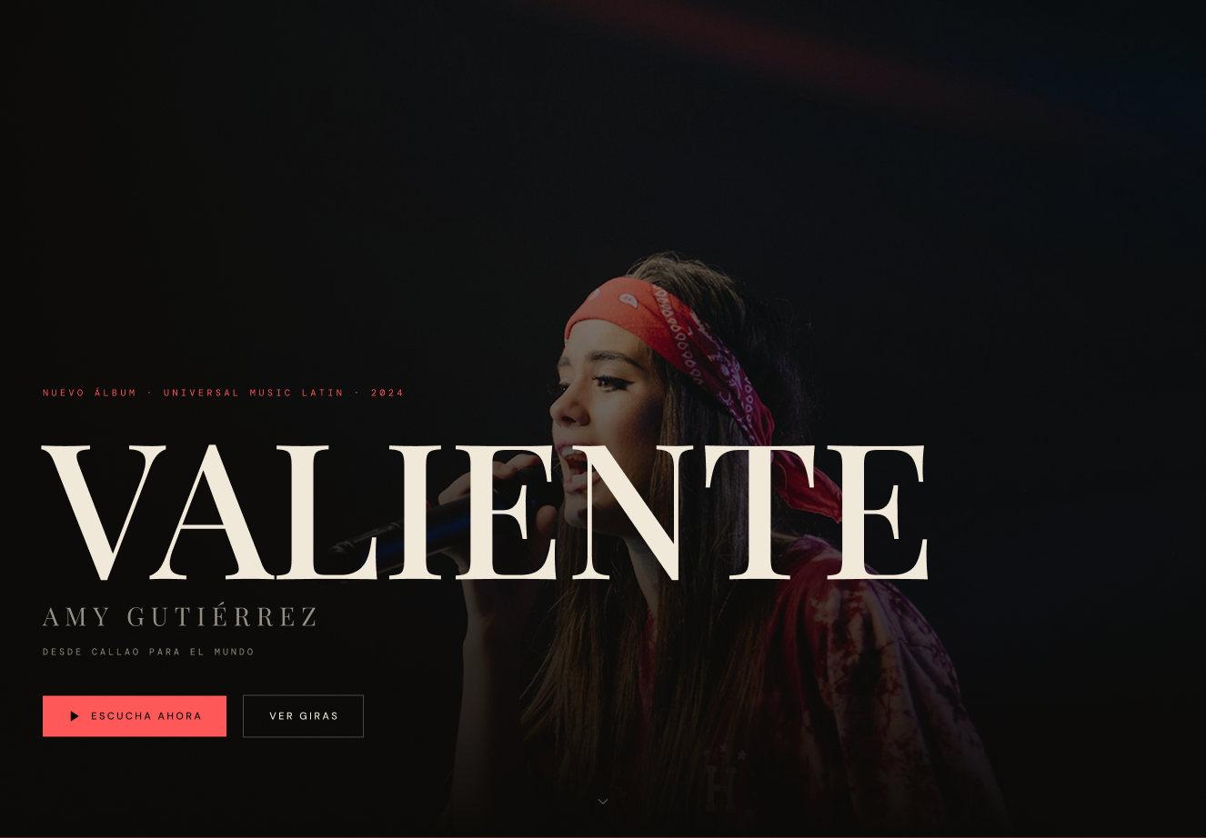 Amy G Universe — Web Design