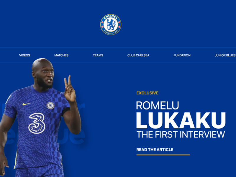 Chelsea FC — Website Redesign Concept