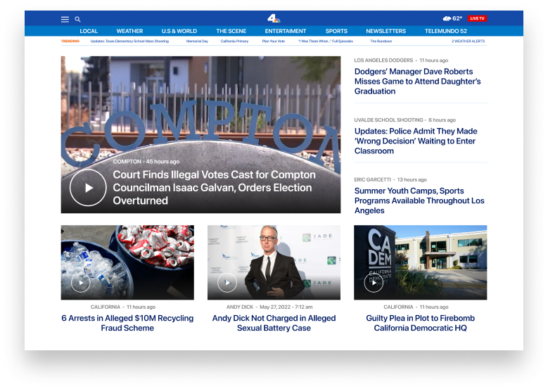 Homepage mockup — after