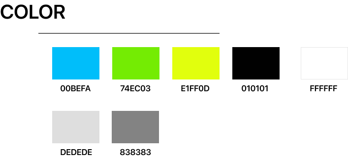 Color palette